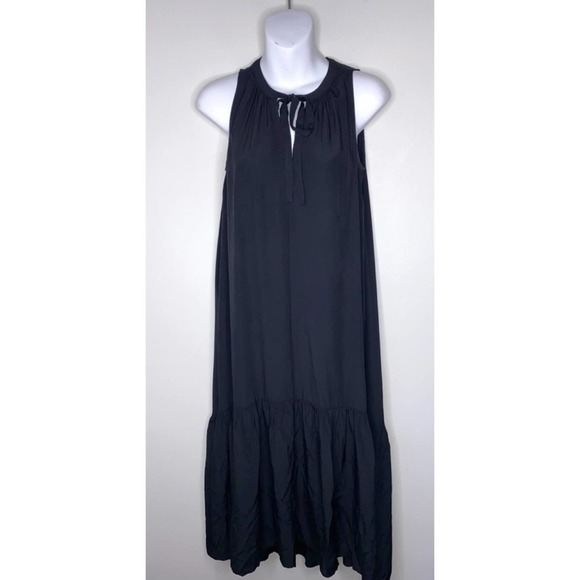 Prologue Black Ruffle Sleeveless Hi Lo Maxi Dress XS ~ - Picture 4 of 4